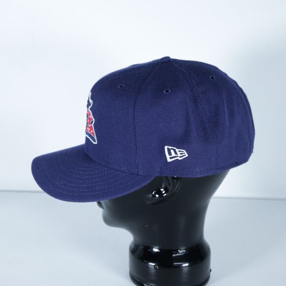 Colombus Blue Jackets New Era 59Fifty 5950 Fitted Hat Blue Size 8 1/8 NHL Hockey - Picture 2 of 6